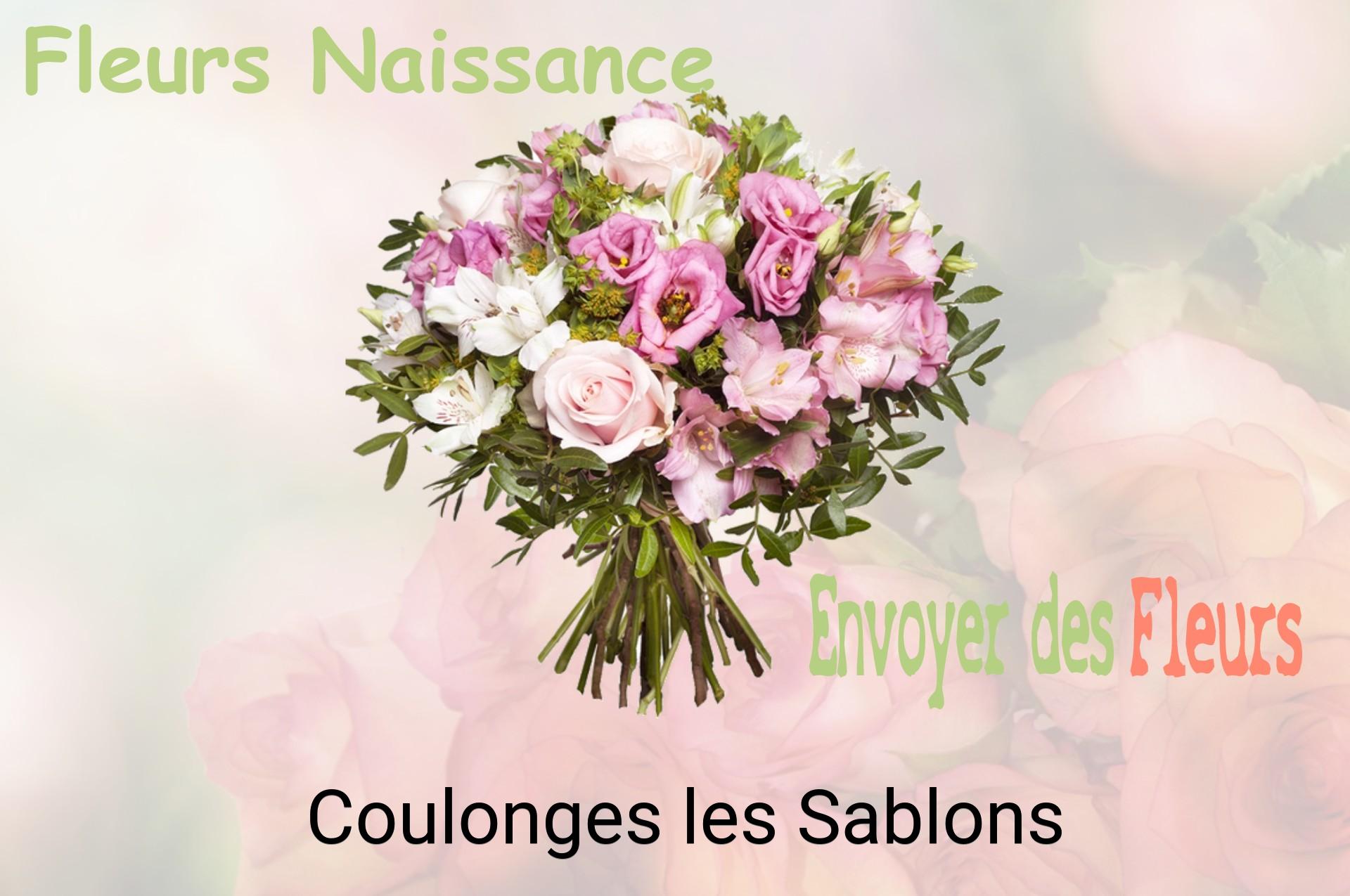 Bouquet de fleurs de naissance livré à Coulonges-les-Sablons